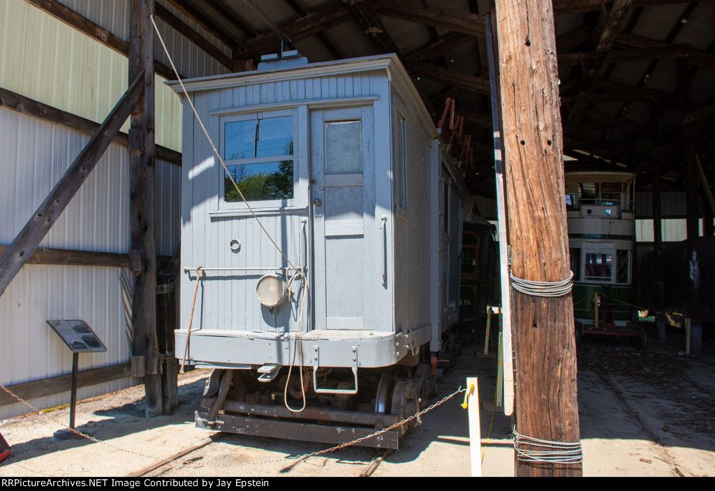 Claremont Ry. 4 is on display at the Seashore Trolley Museum